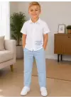 2/10 Yaş Müslin Gömlek Denim Pantolon Çocuk Takımı