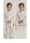 2-3-4-5 Yaş Kalp Baskılı Penye Çocuk Takımı