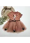 Göz Alıcı Mickey Baskılı Kız Bebek Tütü Elbisesi