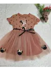 Göz Alıcı Mickey Baskılı Kız Bebek Tütü Elbisesi