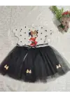 Yaratıcı Puantiyeli Mickey Baskılı Kız Bebek Tütü Elbisesi