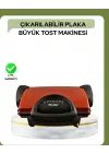 2000 Watt Teflon Tost Makinesi – Geniş Plaka, Ayarlanabilir Isı, Kolay Temizlik