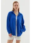 Modern Oversize Keten Gömlek
