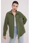 Modern Oversize Keten Gömlek