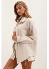Modern Oversize Keten Gömlek