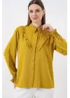 Göz Alıcı Fırfırlı Uzun Kol Gömlek