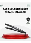 2025 Seri Profesyonel Isı Ayarlı Titanyum Kaplama Saç Düzleştirici Dijital Ekranlı
