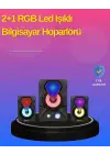 2.1 Kanal Rgb Led Oyun Hoparlörü Subwoofer Destekli