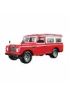 Omarı Kırmızı Land Rover Series II Model Araba 1:24 Ölçekli