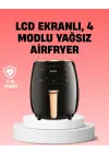 2400w Güçlü Airfryer 6l Yağsız Sağlıklı Pişirici Lcd Dokunmatik
