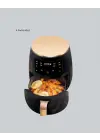 2400w Güçlü Airfryer 6l Yapışmaz Hazne Bulaşık Makinesi Uyumlu
