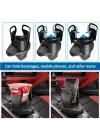2’si 1 Arada Ayarlanabilir Araç Bardak Tutucu, Genişleyebilir Üst Kısım 3”-6.2”, Şişe Adaptörü, Araba Organizatörü, Dayanıklı Taban, Ramblers Hydroflask Uyumlu, Modern Araç Düzenleyic