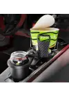 2’si 1 Arada Ayarlanabilir Araç Bardak Tutucu, Genişleyebilir Üst Kısım 3”-6.2”, Şişe Adaptörü, Araba Organizatörü, Dayanıklı Taban, Ramblers Hydroflask Uyumlu, Modern Araç Düzenleyic