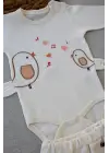 Göz Alıcı Nakışlı Uzun Kollu Bebek Takımı