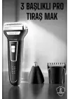 3 Başlıklı Kulak Ve Burun Tıraş Makinesi Erkeklere Özel