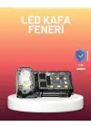3 Fonksiyonlu Led Far El Feneri Çalışma Lambası Uzun Pil Ömürlü