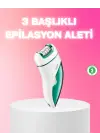 3 İn 1 Epilatör Metal Başlıklı Ipx5 Su Geçirmez 90 Dakika Şarjlı Epilasyon Cihazı