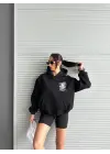 Siyah Oversize Sweat Kadın Giyim