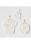 3lü Basic Bebe Takım Ekru