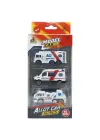 3lü İş Makinaları Road Seti - Die Cast - DS044 - Ambulans