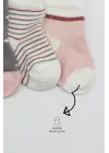 Omarı Penye Kız Çorap Seti Gri Renkli