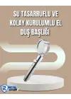 360° Ayarlanabilir Çok Fonksiyonlu Duş Başlığı