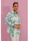 3900 Oversize Uzun Basic Gömlek - D. Mint