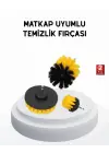 3’lü Matkap Temizlik Fırçası Seti – Banyo, Mutfak Ve Araç Jantı İçin Etkili