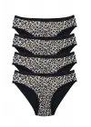Çarpıcı Leopar Desenli Yumuşak Kadın Slip Külot