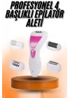 4 Başlıklı Bakım Cihazı Epilatör Tüy Alma Makinesi Topuk Törpüsü