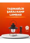 4 Fonksiyonlu Dekoratif Kamp Lambası – Tungsten Ampul, Usb Çıkışlı