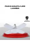 4 Kollu Katlanır Pervane Led Ampül 60 Watt Yüksek Aydınlatma Ve Enerji Tasarrufu