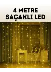 4 Metre Şelale Perde Led Işık Dış Mekan İç Mekan Uyumlu