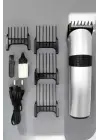 4 Taraklı Profesyonel Şarjlı Saç Ve Sakal Kesme Tıraş Makinesi Seti
