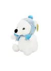 4773 Şapkalı Atkılı Kutup Ayı 30 cm -Sunman