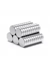5 Adet 10x2mm Yuvarlak Neodyum Mıknatıs Güçlü Magnet Nikel Kaplamalı