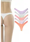 5 Adet Pamuklu Kadın Klasik Tanga Soft Renkler