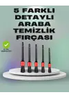 5li Araç Temizlik Fırça Seti-detaylı Temizlik İçin Çok Amaçlı Fırçalar
