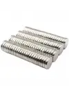 50 Adet 10x2mm Yuvarlak Neodyum Mıknatıs Güçlü Magnet Nikel Kaplamalı