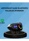 500mah Bataryalı Bluetooth 5.4  İnterkom Led Ekranlı Fm Destekli