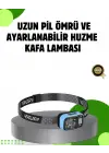 53 Modlu Süper Parlak Led Kafa Lambası Type C Şarjlı Güç Göstergeli