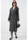 Cool Uzun Trençkot - Antrasit