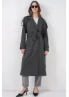 Cool Uzun Trençkot - Antrasit