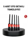 5’li Detay Temizlik Fırçası Seti Araç İç Dış Jant Motor Çok Amaçlı