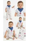 6/18 Ay Fularlı Çıtçıtlı Bady Bebek Takımı