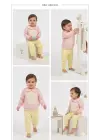 6/24 Ay Bebe Yakalı Penye Bebek Takımı