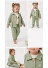 6-24 Ay Ceketli Pantolonlu 3 Lü Bebek Takımı