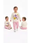 6/24 Ay Çiçek Baskılı Basic Bebek Takımı