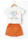 6/24 Ay Dino Baskılı Basic Bebek Takımı