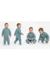 6/24 Ay Peluş Kumaş Fermuarlı Bebek Takımı
